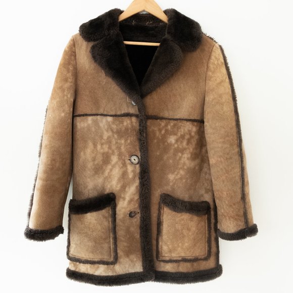 Sawyer of Napa Jackets & Blazers - Sawyer of Napa Vitnage 70's Shearling Coat